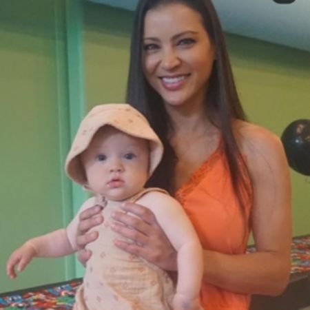 Finn Lindqvist Wilson's sister Lyla Aranya Wilson and her mother.